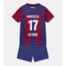 Barcelona Marcos Alonso #17 Barnkläder Hemma matchtröja till baby 2023-24 Kortärmad (+ Korta byxor) Billigt